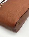 Calvin Klein Brown Saffiano Leather Tote Bag