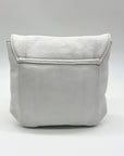 Zina Eva White Leather Small Crossbody Bag