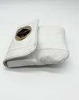 Zina Eva White Leather Small Crossbody Bag