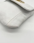 Zina Eva White Leather Small Crossbody Bag