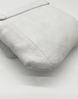 Zina Eva White Leather Small Crossbody Bag
