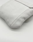 Zina Eva White Leather Small Crossbody Bag