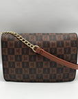 London Fog Brown Faux Leather Marci Crossbody