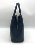 Michael Kors Blue Saffiano Leather Camille Crossbody Satchel