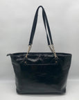 Michael Kors Black Patent Leather Tote Bag
