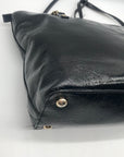 Michael Kors Black Patent Leather Tote Bag