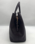 Kate Spade Burgundy Saffiano Leather Laurel Way Evangelie Satchel