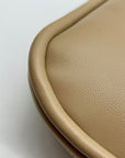 Miztique Beige Leather Crossbody Bag
