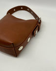 MMS Brands Brown Leather Bucket Bag