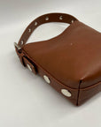 MMS Brands Brown Leather Bucket Bag
