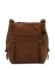 Unbranded Brown Faux Leather Hobo Bag