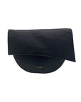 Espe Black Flap Double Compartment Crossbody Bag