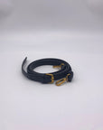 Espe Black Flap Double Compartment Crossbody Bag