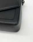 Michael Kors Black Pebbled Leather Jessie Shoulder Bag