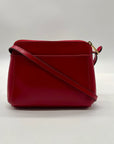 Ralph Lauren Red Leather Crossbody Bag