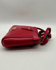 Ralph Lauren Red Leather Crossbody Bag