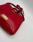 Ralph Lauren Red Leather Crossbody Bag