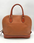 Dooney & Bourke Caramel Pebbled Grain Zip Zip Satchel Bag