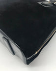 Halston Heritage Black Suede Convertible Satchel