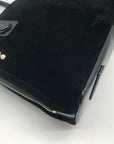 Halston Heritage Black Suede Convertible Satchel