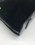 Halston Heritage Black Suede Convertible Satchel
