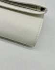 I.N.C. International Concepts White Faux Leather Averry Tunnel Small Crossbody