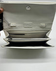 I.N.C. International Concepts White Faux Leather Averry Tunnel Small Crossbody