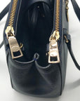 Coach Navy Blue Leather Stanton Carryall Bag