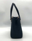 Coach Navy Blue Leather Stanton Carryall Bag