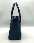 Coach Navy Blue Leather Stanton Carryall Bag
