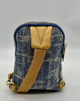 MMs Brands Handmade Blue Denim Fabric Backpack