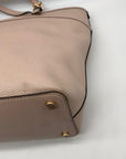 Michael Kors Light Pink Pebbled Leather Winston Top Zip Pocket Tote