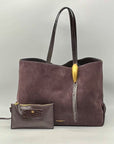 Donna Karan Georgette Suede Tote Bag