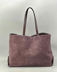 Donna Karan Georgette Suede Tote Bag
