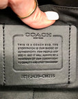 Coach Brown Pebbled Leather Warner Messenger Bag CW215