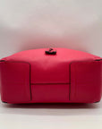 Furla Hot Pink Pebbled Leather Atena Hobo Bag