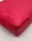 Furla Hot Pink Pebbled Leather Atena Hobo Bag