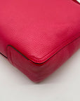 Furla Hot Pink Pebbled Leather Atena Hobo Bag