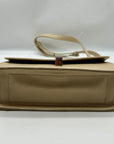 MMS Beige Leather Mini Crossbody Bag