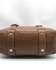 Michael Kors Brown Leather Bowler Satchel Bag