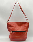 Marino Orlandi Genuine Red Leather Crossbody Bag