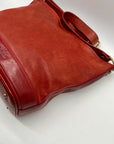 Marino Orlandi Genuine Red Leather Crossbody Bag