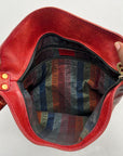 Marino Orlandi Genuine Red Leather Crossbody Bag