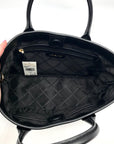 Michael Kors Black Pebbled Leather Medium Luisa Satchel Bag