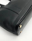 Michael Kors Black Pebbled Leather Medium Luisa Satchel Bag