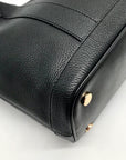 Michael Kors Black Pebbled Leather Medium Luisa Satchel Bag