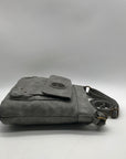 Stone Mountain Grey Faux Leather Crossbody Bag