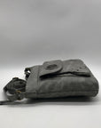 Stone Mountain Grey Faux Leather Crossbody Bag