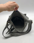 Stone Mountain Grey Faux Leather Crossbody Bag