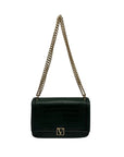 Victoria's Secret Dark Green Faux Leather Shoulder Bag With Wallet